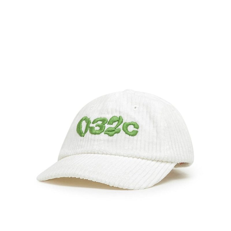 032c glitch logo cap weiss 861837