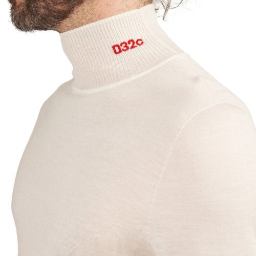 032c logo turtleneck weiss 780465