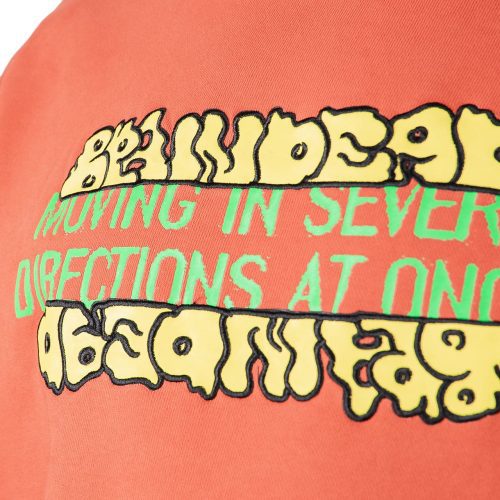 Braindead Movement Crewneck Sweatshirt Terracotta 001810OR02 6 48625