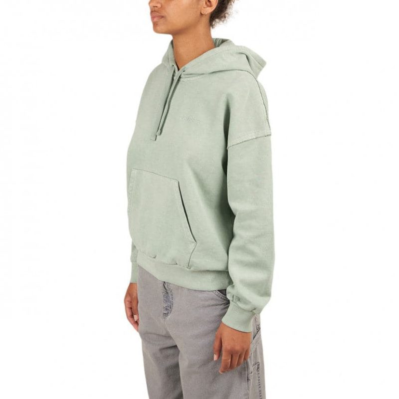 carhartt wip w hooded marfa sweat grun 333187