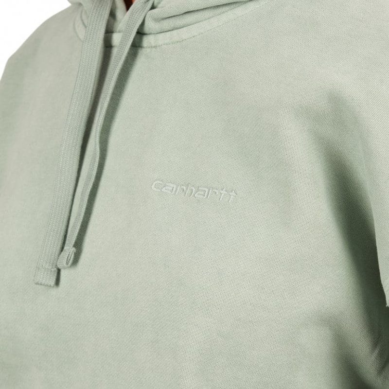 carhartt wip w hooded marfa sweat grun 461583