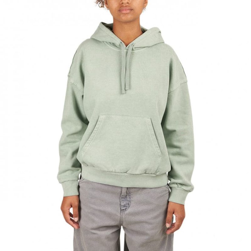 carhartt wip w hooded marfa sweat grun 557164