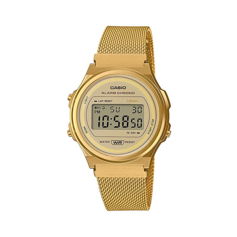 casio vintage round a171wemg 9aef gold 555865