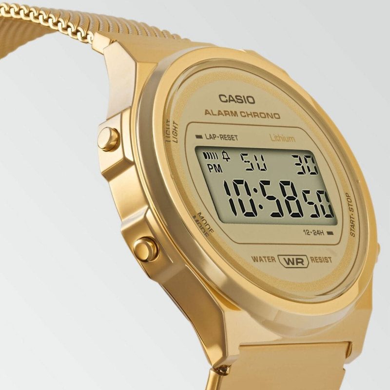 casio vintage round a171wemg 9aef gold 573681