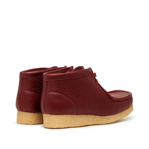 clarks originals x sporty rich wallabee boot bordeaux 167954