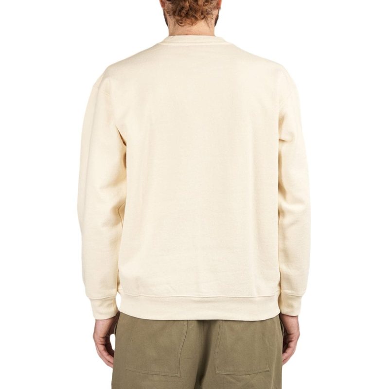 dime classic embossed crewneck creme 295626