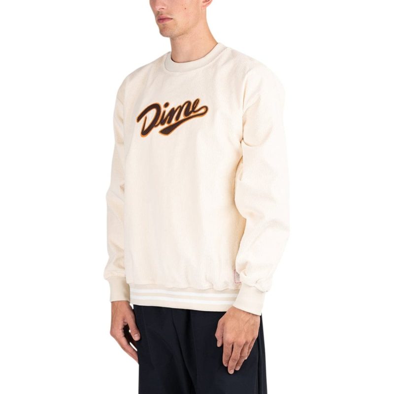 dime team corduroy crewneck beige 996362