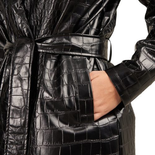 han kjobenhavn wrap belt jacket schwarz 233003