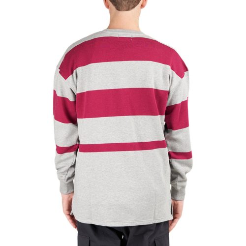 karhu uni stripe sweatshirt grau rot 339809