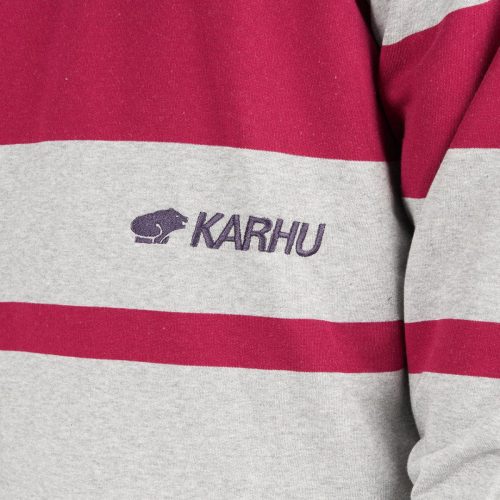 karhu uni stripe sweatshirt grau rot 993206