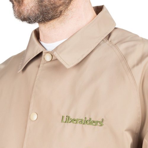 liberaiders og embroidery coach jacket beige 223422