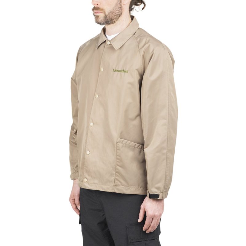 liberaiders og embroidery coach jacket beige 321044