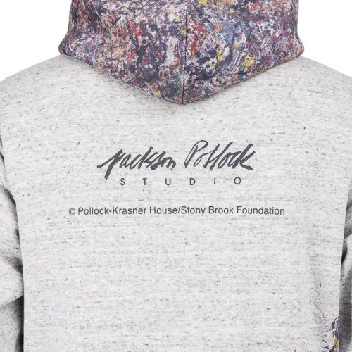 medicom adam et rope x jackson pollock studio splash hoodie dunkelgrau 345631