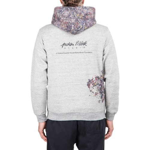 medicom adam et rope x jackson pollock studio splash hoodie dunkelgrau 622310