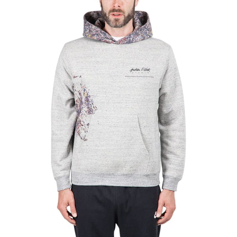 medicom adam et rope x jackson pollock studio splash hoodie dunkelgrau 678787