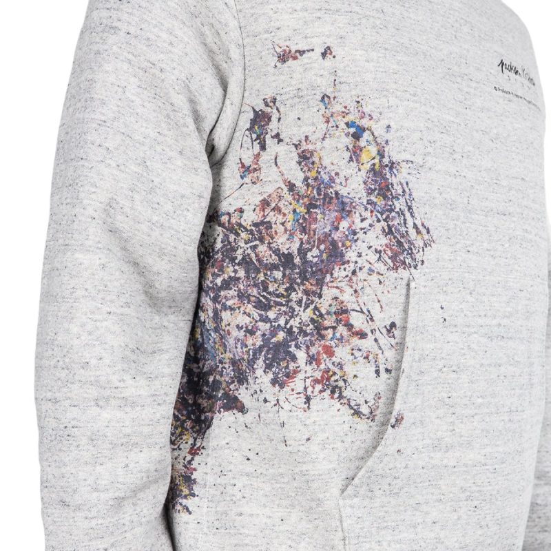 medicom adam et rope x jackson pollock studio splash hoodie dunkelgrau 970674