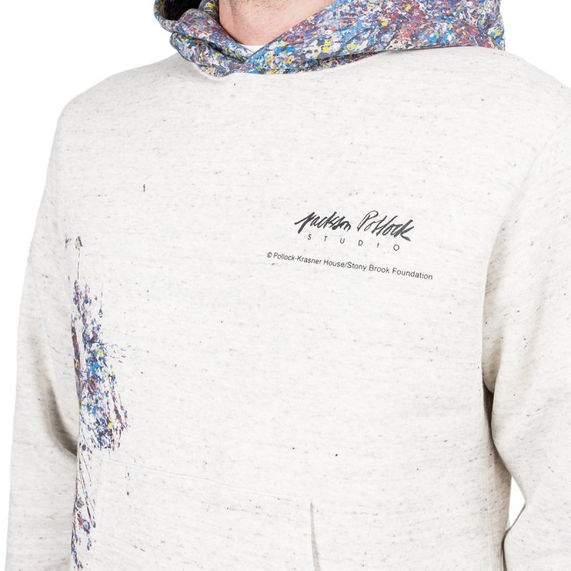 medicom adam et rope x jackson pollock studio splash hoodie hellgrau 278708