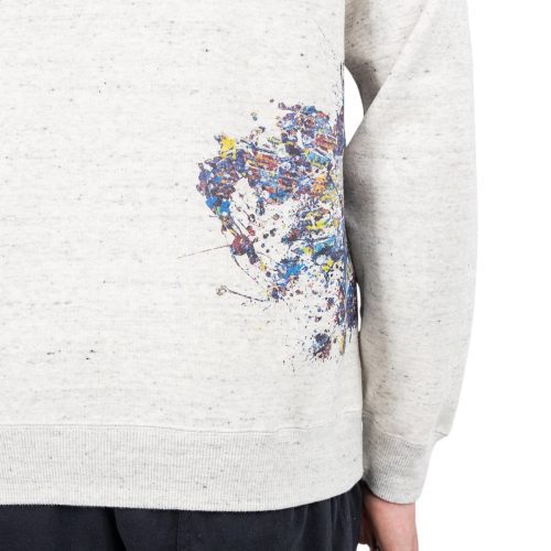 medicom adam et rope x jackson pollock studio splash hoodie hellgrau 418110