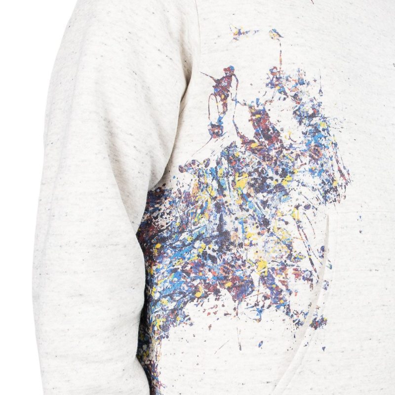 medicom adam et rope x jackson pollock studio splash hoodie hellgrau 507835