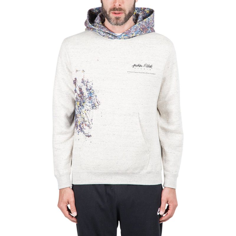 medicom adam et rope x jackson pollock studio splash hoodie hellgrau 684032