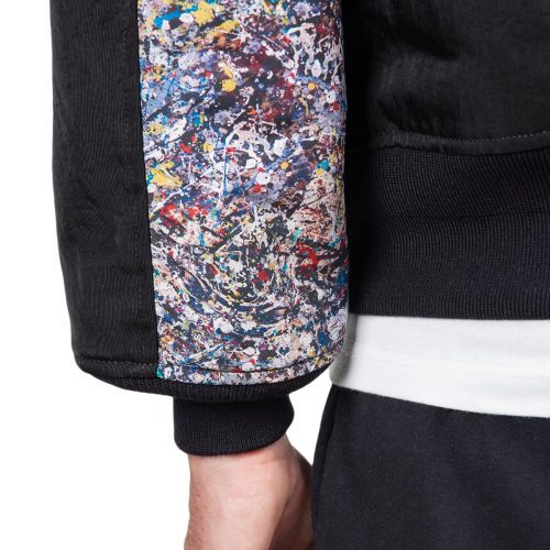 medicom adam et rope x jackson pollock studio splash jacket schwarz 708622