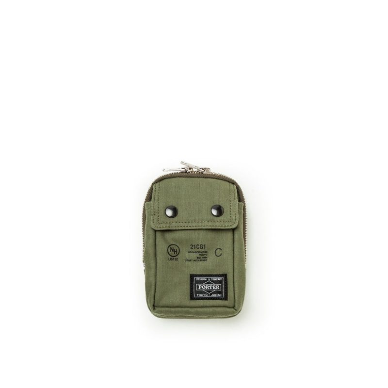 neighborhood x porter nhptmulti pouch c case olive 401378