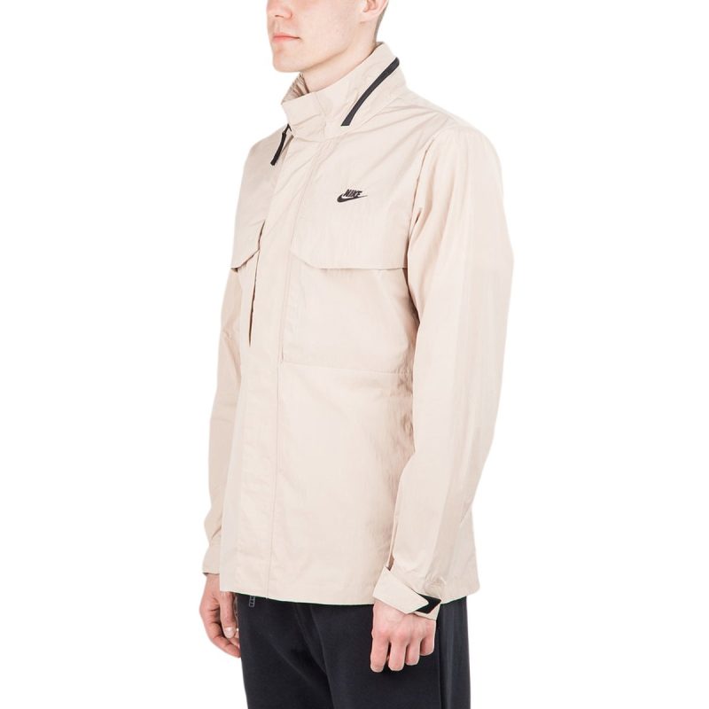 nike premium essentials hooded m65 jacket beige 898987