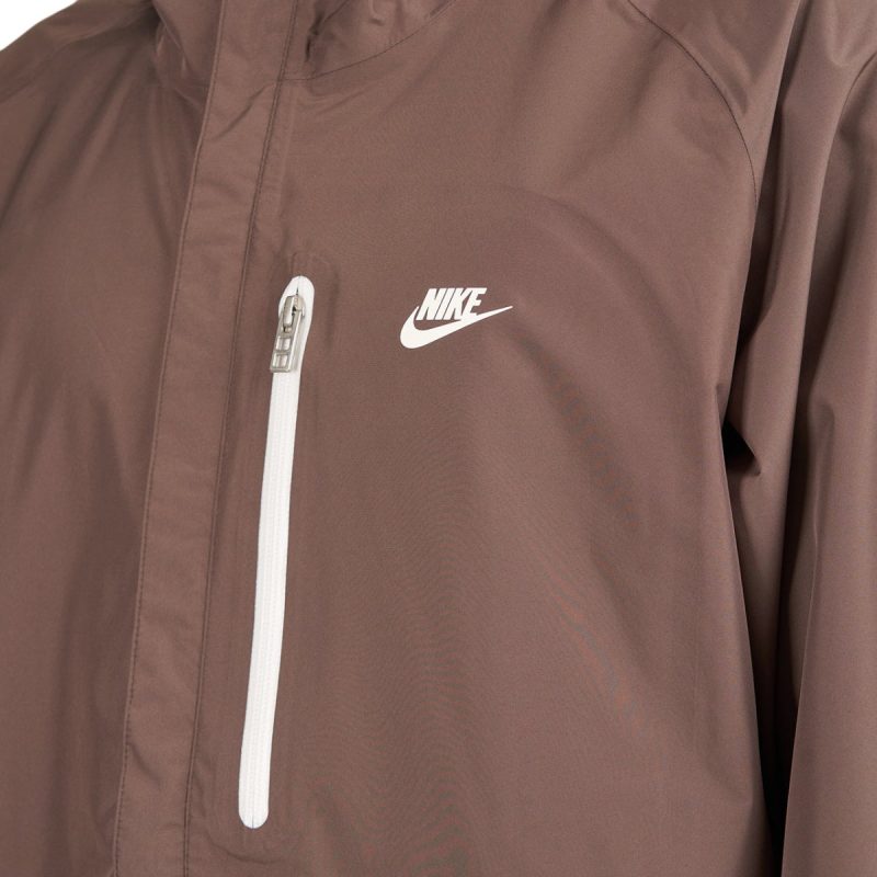 nike sportswear storm fit legacy hooded jacket braun 218074