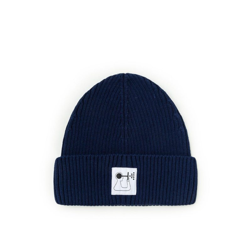 norse projects x geoff mcfetridge rib beanie navy 841153