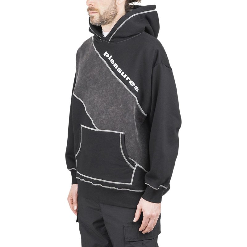 pleasures collapse hoodie schwarz 515319