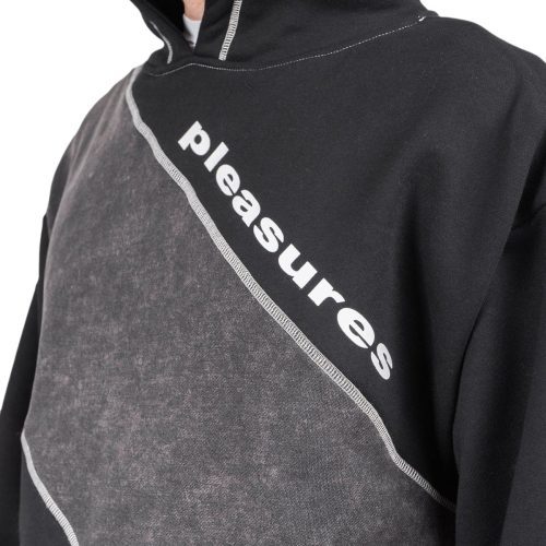 pleasures collapse hoodie schwarz 675227