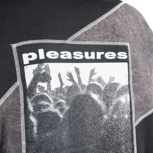 pleasures collapse hoodie schwarz 773690