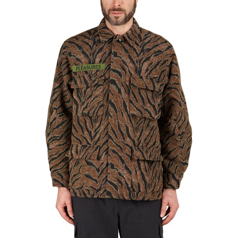 pleasures jungle jacket braun 462975