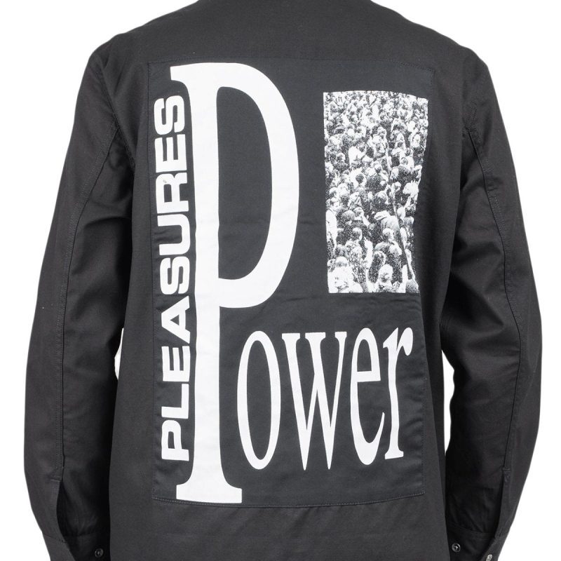 pleasures power gas station jacket schwarz 282396