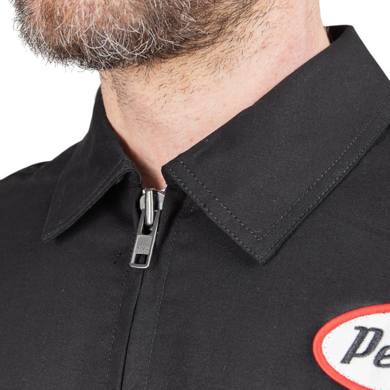 pleasures power gas station jacket schwarz 306486