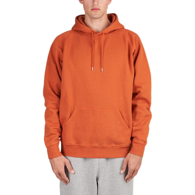 pop trading company logo hooded sweat orange gelb 686632