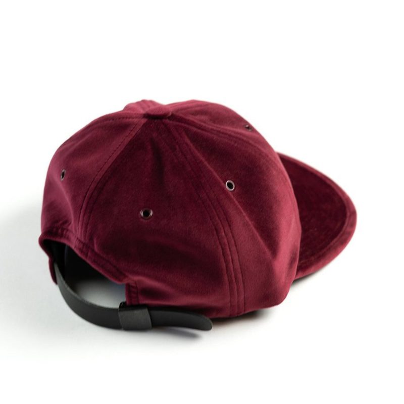 raised by wolves velvet 6 panel cap weinrot 976824