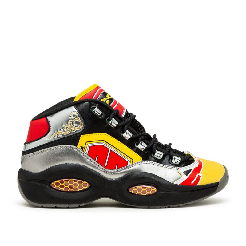 reebok x power rangers question mid schwarz multi 120253