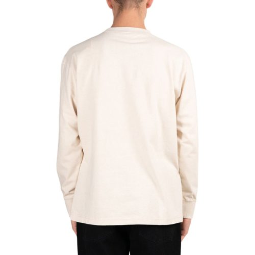 snow peak recycled cotton long sleeve t shirt beige 527385