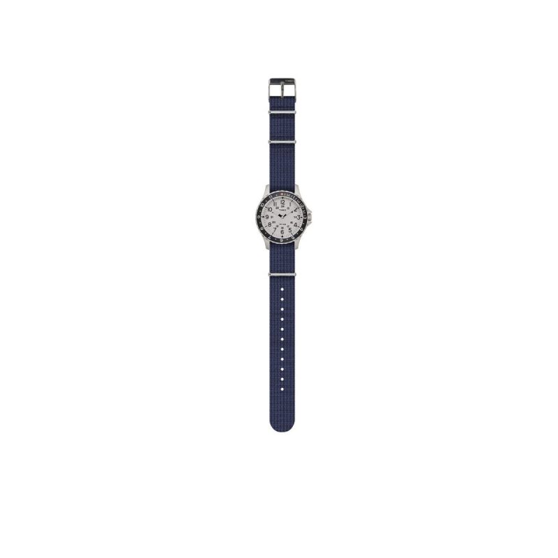 timex archive navi ocean 38mm blau weiss 955233